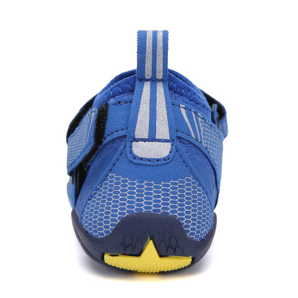Kids Water Shoes Barefoot Quick Dry Aqua Sports Boys Girls - Klein Blue Size Bigkid Us3 = Eu34