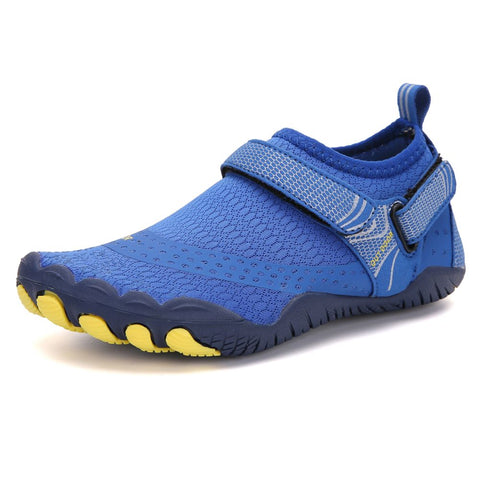 Kids Water Shoes Barefoot Quick Dry Aqua Sports Boys Girls - Klein Blue Size Bigkid Us4 = Eu36