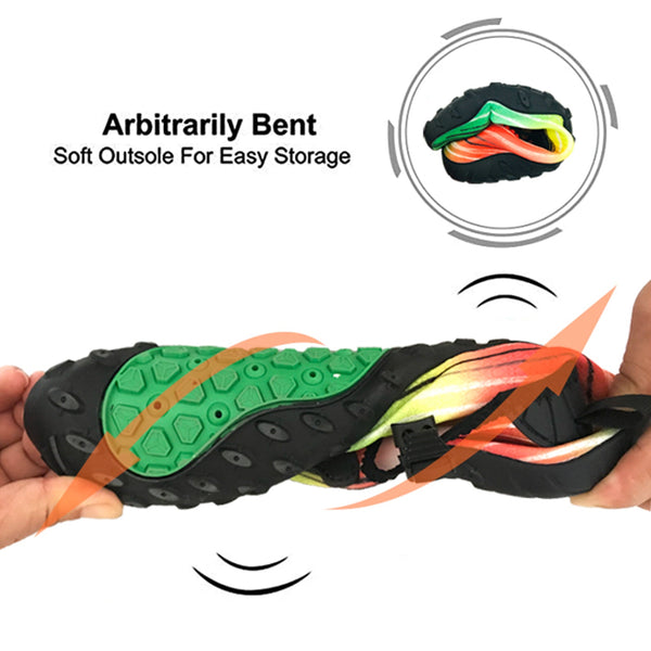 Water Shoes For Men And Women Soft Breathable Slip-On Aqua Socks Swim Beach Pool Surf Yoga (Green Size Us 7.5)