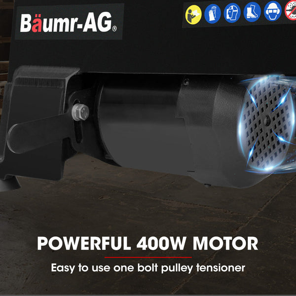 Baumr-Ag 450 X 254Mm Heavy Duty Wood Lathe Turning Machine 400W S1 Motor, Speed