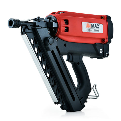 Unimac Cordless Framing Nailer 34 Degree Gas Gun Kit - 2Nd Gen Brushless