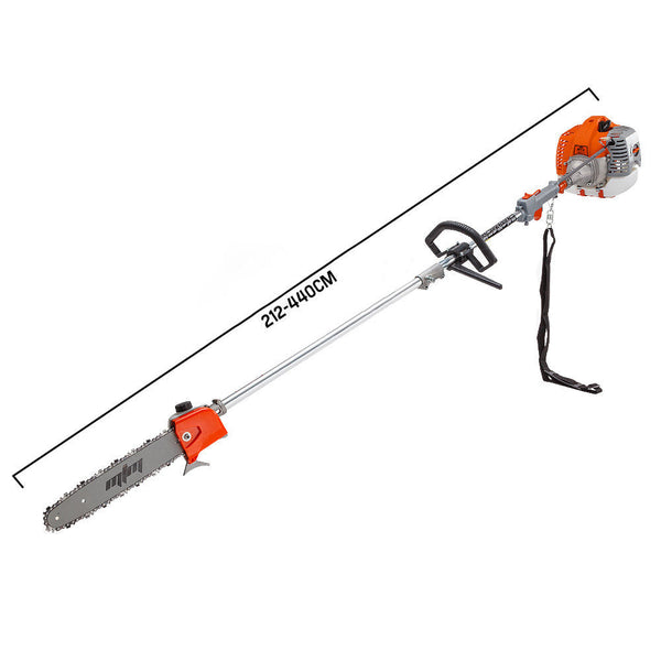Mtm 62Cc Pole Chainsaw Saw Petrol Tree Pruner Extended Extension Cutter
