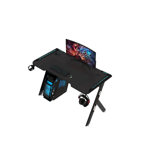 Ekkio Rgb Gaming Desk Y Shape Black 140Cm Ek-Gd-102-Al