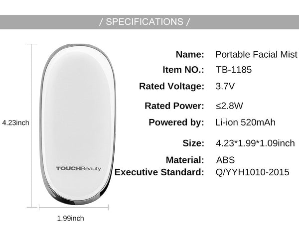 Touchbeauty Light 590 Portable Facial Mist Tb-1185