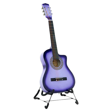 Karrera 38In Pro Cutaway Acoustic Guitar With Bag - Purple Burst