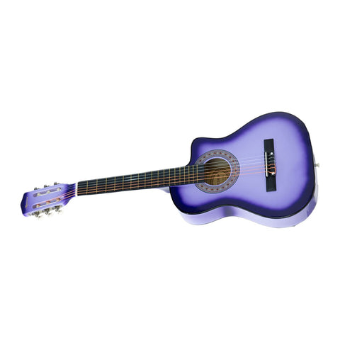 Karrera 38In Cutaway Acoustic Guitar With Bag - Purple Burst