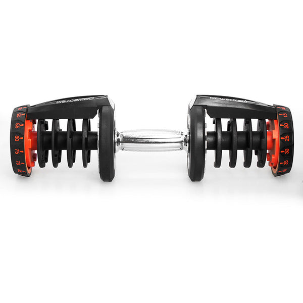 Powertrain 2X 40Kg Adjustable Dumbbells With Stand