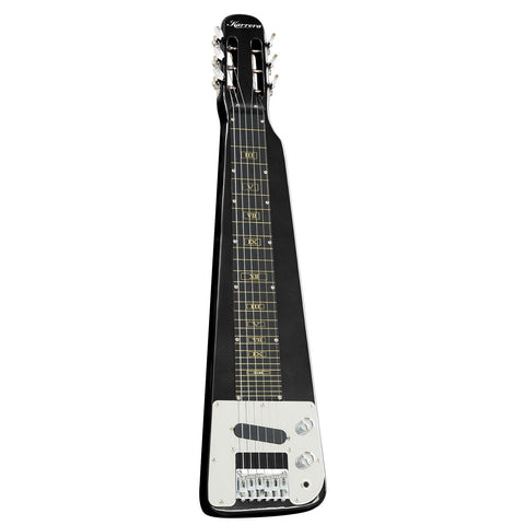 Karrera 29In 6-String Lap Steel Hawaiian Guitar Black
