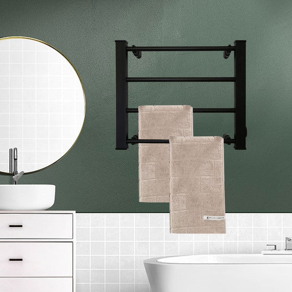 Pronti Heated Towel Rack Electric Bathroom Rails Warmer Ev-60 -Black