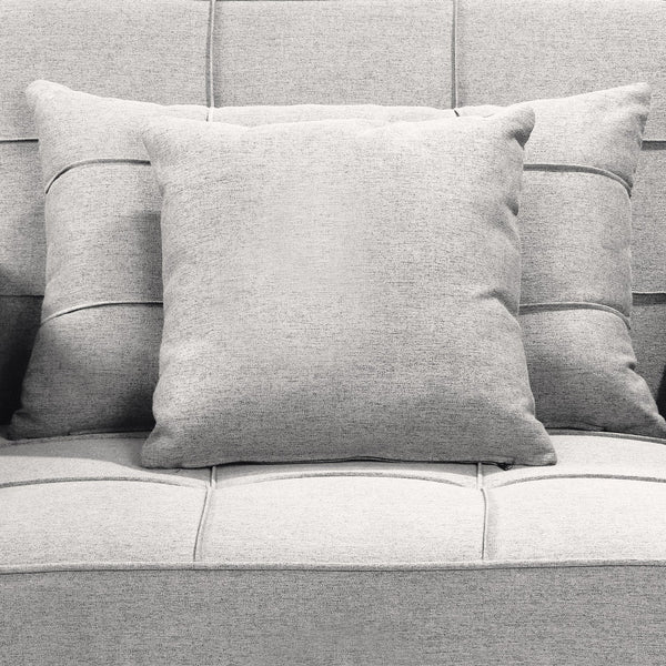 Sarantino Suri 3-In-1 Convertible Sofa Chair Bed Lounger Light Grey