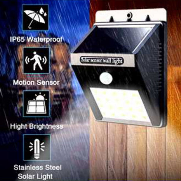 Sansai 2X Solar Sensor Led Light Outdoor Pir Motion Wall Lights Waterproof