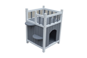 Yes4pets Cat Shelter Condo With Escape Door Rabbit Kitty House Cave
