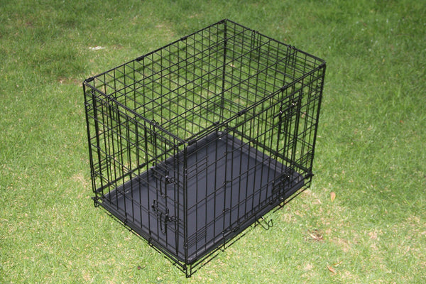 Yes4pets 24' Collapsible Metal Dog Puppy Crate Cage Cat Rabbit Carrier