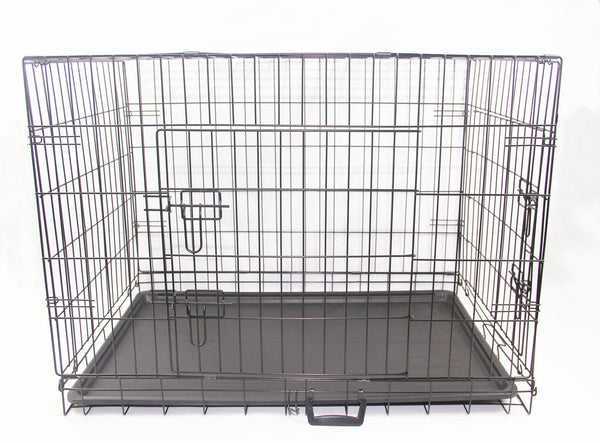 Yes4pets 24' Portable Foldable Dog Cat Rabbit Collapsible Crate Pet Cage With Blue Cover