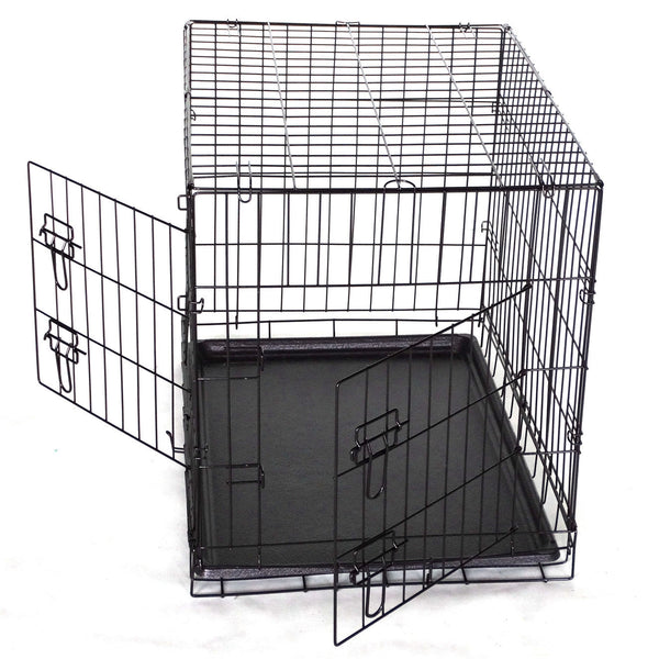 Yes4pets 48' Collapsible Metal Dog Puppy Crate Cat Cage With Divider