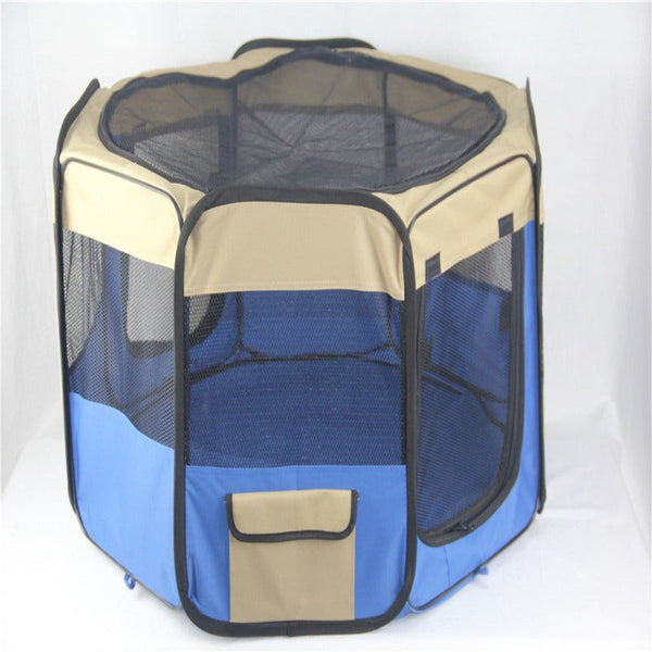 Yes4pets Small Blue Dog Cat Puppy Rabbit Guinea Pig Cage Soft Playpen