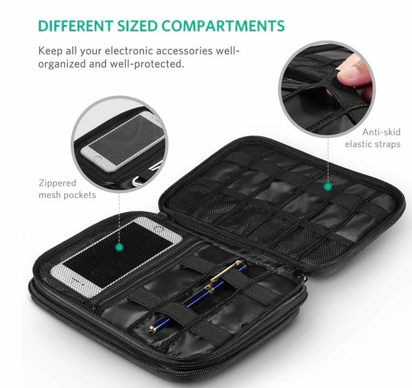 50147 Double Layer Electronic Accessories Organiser Travel Bag