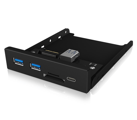 Icy Box Ib-Hub1417-I3 Frontpanel With Usb 3.0 Type-C And Type-A Card Reader