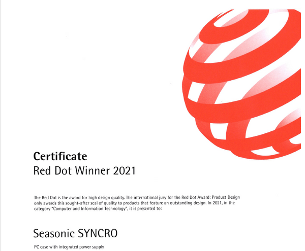 Seasonic Syncro Q704 Aluminum Case With Dgc-750 750W 80 Plus Gold Psu & Connect Module Red Dot Award Winner 2021