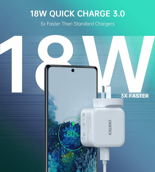 Choetech Pd5002 Qc3.0 18W + 20W Fast Charger
