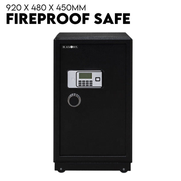 Electronic Digital Safe Box Fire Proof Heavy Duty Key Lock Security 118L