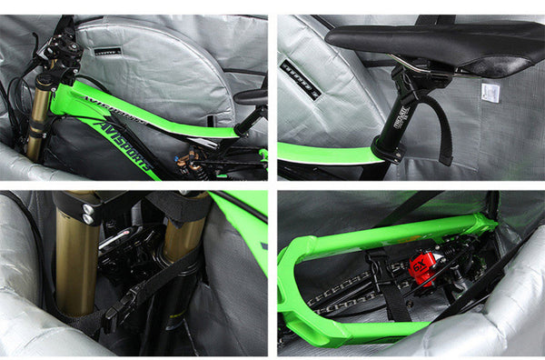 Nooyah - Sportace Bike Plane Travel Soft Shell Case Bag Mountain Bmx Tourer Road Bk0088 125Cm X 80Cm Black