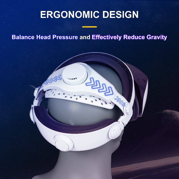 Devaso Adjustable Head Strap For Playstation Vr2, Reduced Pressure Lightweight