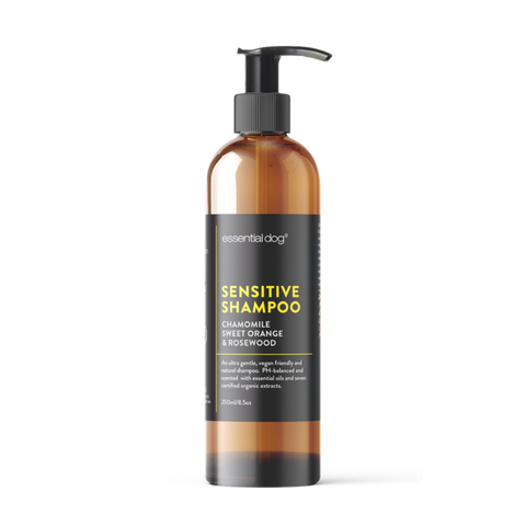 Natural Sensitive Dog Shampoo (Chamomile, Sweet Orange & Rosewood)