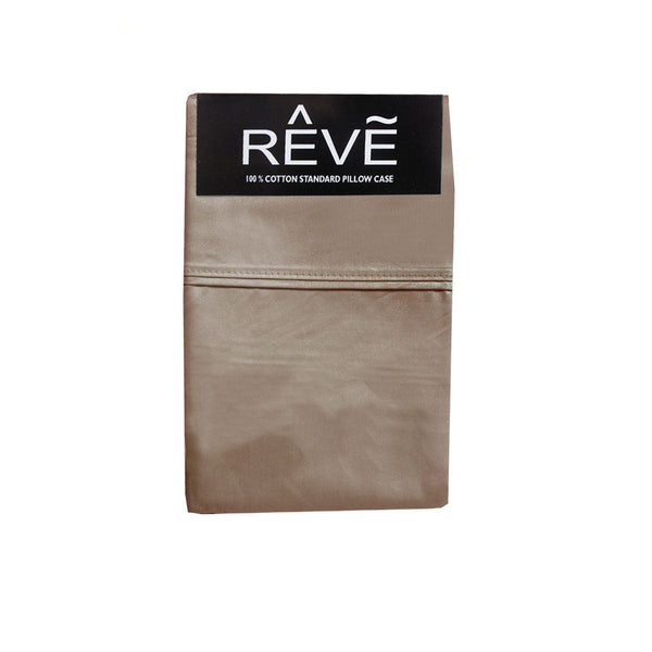 Pair Of Reve 100% Cotton Standard Pillowcases 48 X 74 Cm