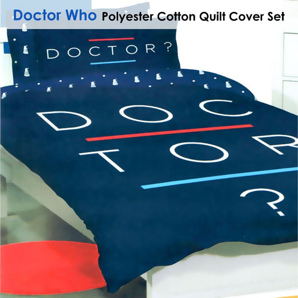 Doctor Who Quilt Cover Set Queen