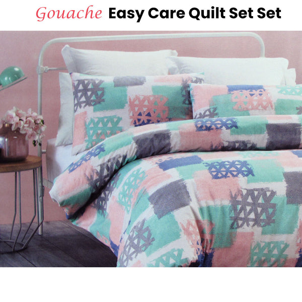 Belmondo Gouache Niro Easy Care Quilt Cover Set