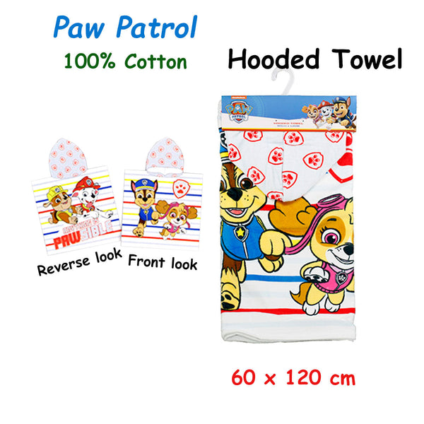 Caprice Paw Patrol Cotton Hooded Licensed Towel 60 X 120 Cm