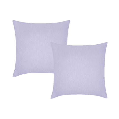 Vintage Design Homewares Pair Of Lilac French Linen European Pillowcases 65 X 65Cm