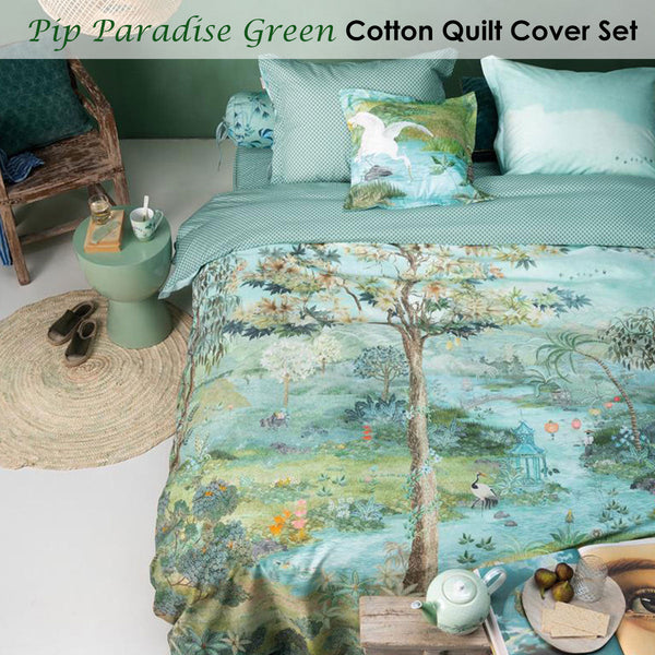 Pip Studio Paradise Green Quilt Cover Set
