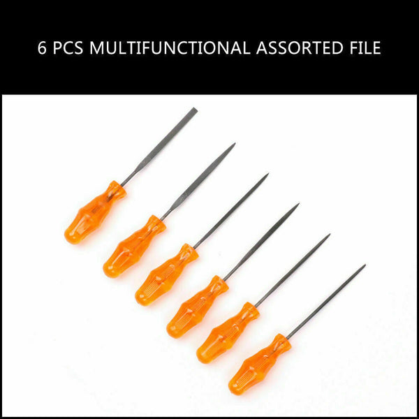 6Pc Mini Needle File Set Alloy Strength Steel For Wood Working Carving Craft