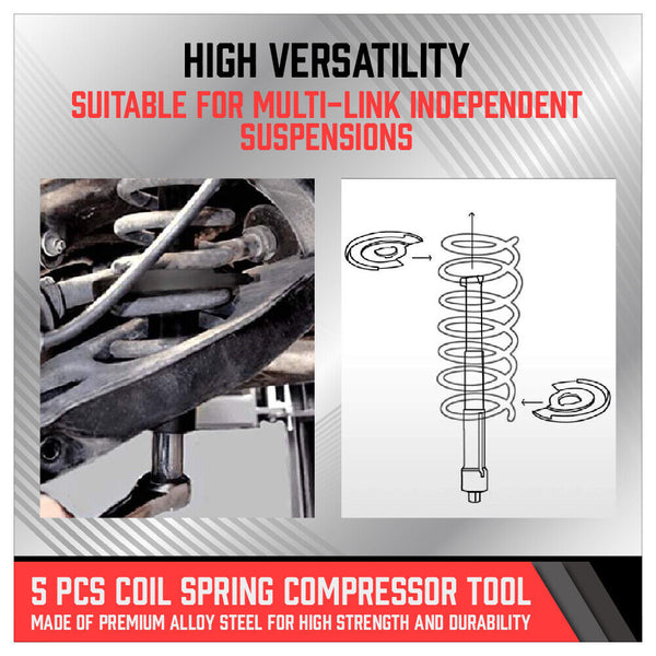 Coil Spring Compressor Tool Strut Front Rear Suspension Repair For Mercedes Benz