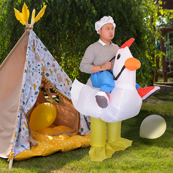Chicken Fancy Dress Inflatable Suit - Operated Costume