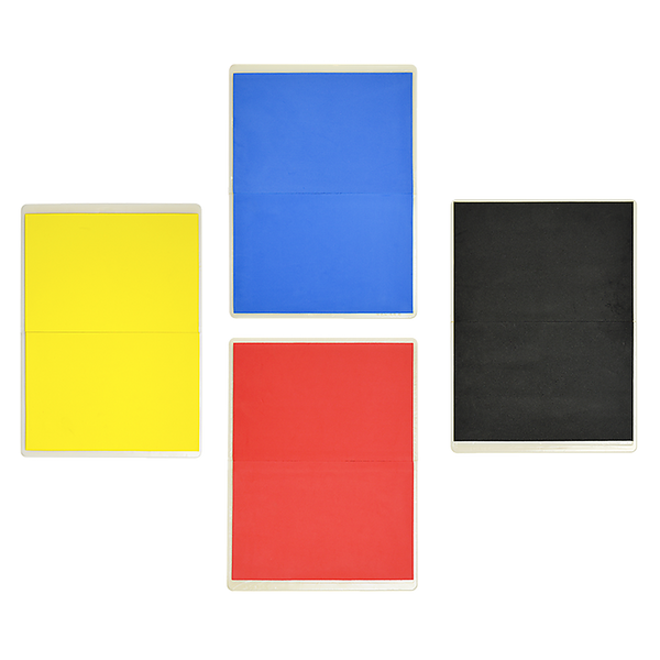 Martial Arts Supply Rebreakable Board Taekwondo, Mma, Karate-Set: Yellow, Blue, Red & Black