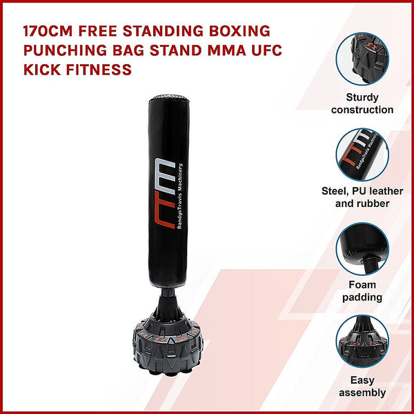 170Cm Free Standing Boxing Punching Bag Mma Ufc Kick Fitness