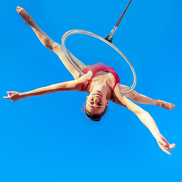 Aerial Yoga Hoop 90Cm Lyra Circus Single Point Ring Set