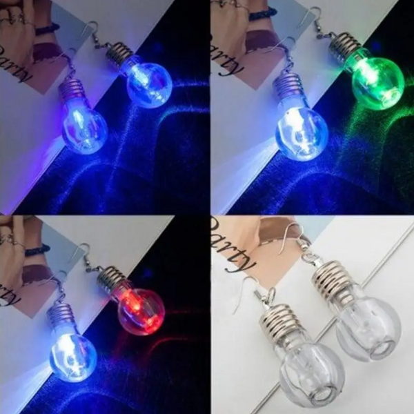 Variable Glow Colour Lamp Hook Earrings 01