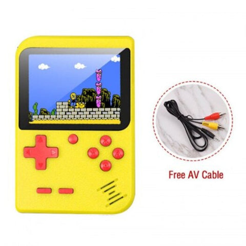 Video Game Console 8 Bit Retro Mini Pocket Handheld Player Built In 400 Classic Games Best Gift Yellow