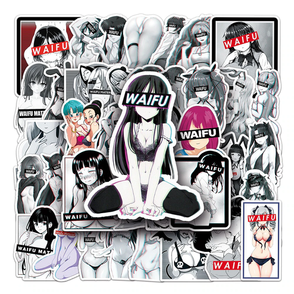 10/30/50Pcs Waifu Hentai Sexy Girl Otaku Phone Laptop Adult Stickers