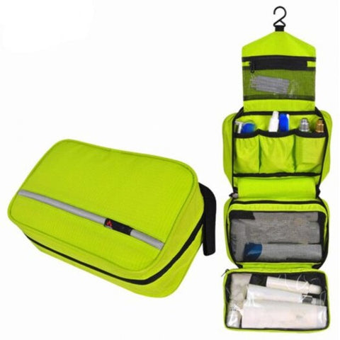 Water Resistant Travel Storage Bag Folding Toiletry Washing Organizer Package Salad Green