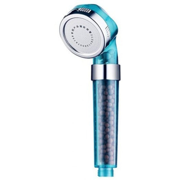 Water Saving Shower Head Spa Filtration Handheld Nozzle Blue Green L