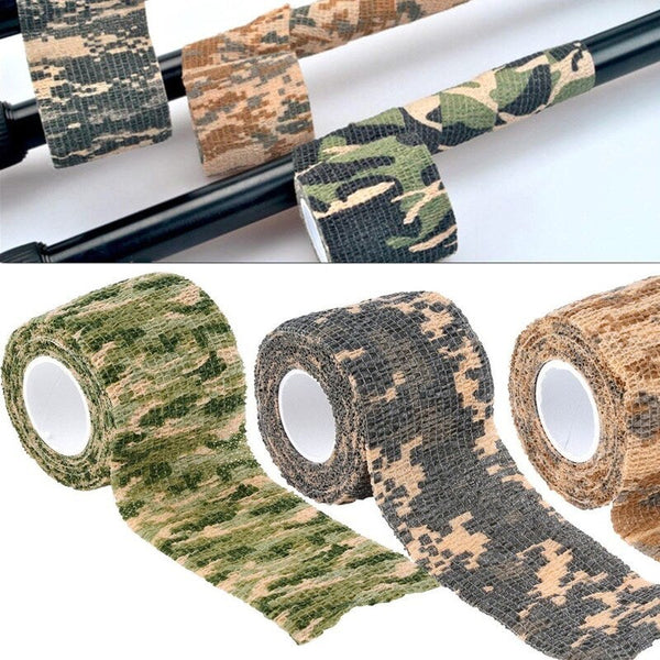 Adhesive Bandage Athletic Tape 5Cm X 4.5M Camouflage Sports Elastoplast Black