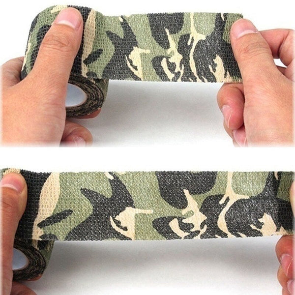 Adhesive Bandage Athletic Tape 5Cm X 4.5M Camouflage Sports Army Green