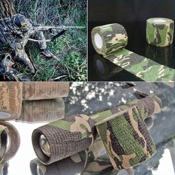 Adhesive Bandage Athletic Tape 5Cm X 4.5M Camouflage Sports Moss Green