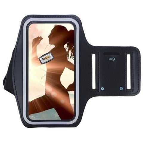 Waterproof Sports Running Armband For Cubot P20 Black