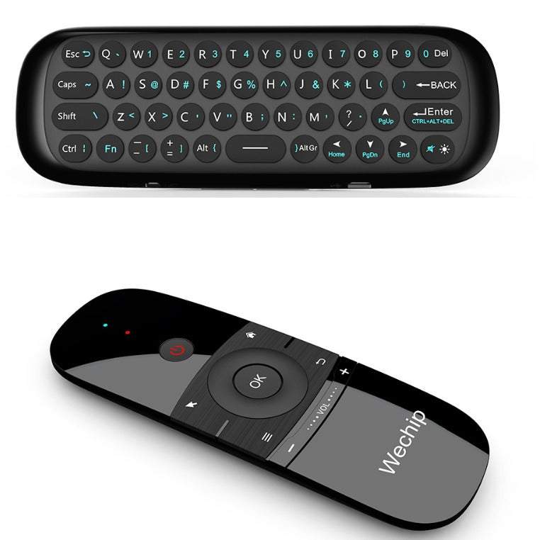Tv Remote Controls We Chip W1 Mini Keyboard Wireless Qwerty 2.4G Air ...
